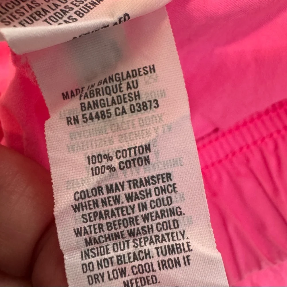 Aerie Baggy Cargo Skater Pants Coral Sun Pink Women’s XS 100% Cotton - Picture 10 of 15